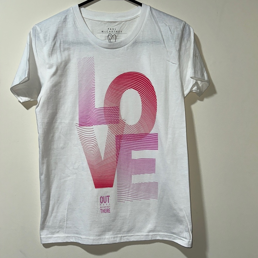 Paul McCartney Out There 🩷 LOVE Graphic Tee, White T-Shirt